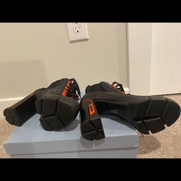 SOLD Prada Chunky Lace-up Boots - Picture 5 of 14